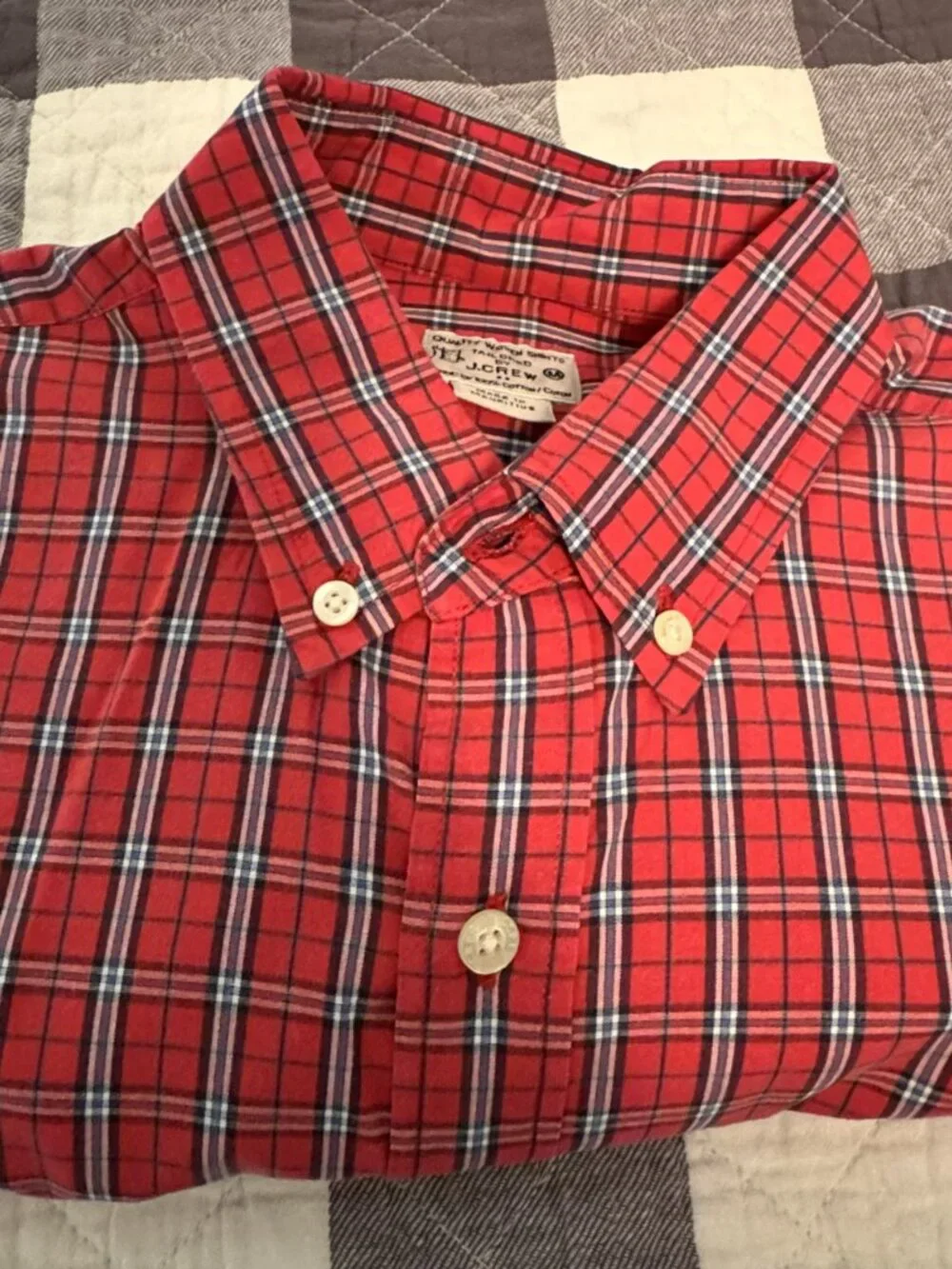 J.Crew Vintage Plaid Button-Down Shirt | Size M - CL0453